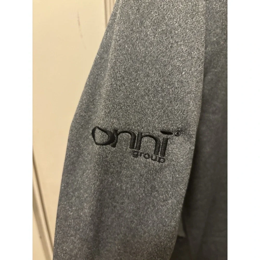 The North Face Sweatshirt Mens XL Gray‎ Logo Quarter Zip Fleece Logo